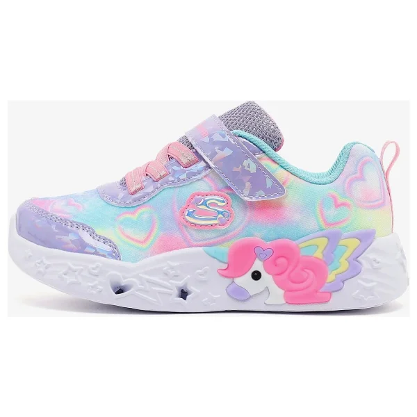 Skechers Unicorn Charmer Lil Heart Sparkles 303064n Işıklı Kız Bebek Spor Ayakkabı - Görsel 7