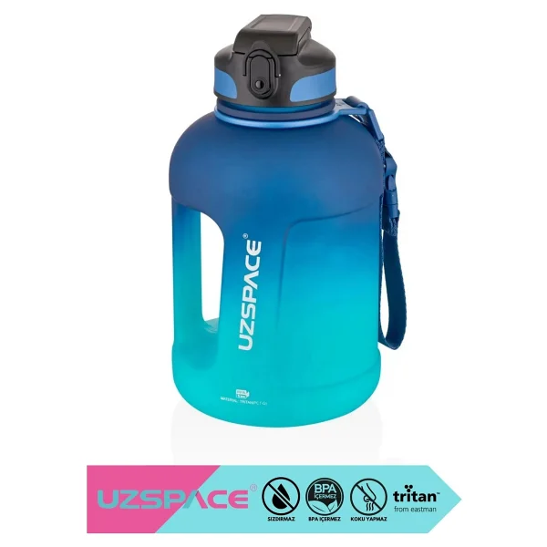 Uzspace 3067 Çift Renk 1700 Ml Motivasyon Matarası - Görsel 7