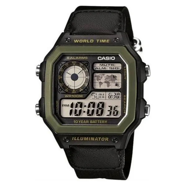 Casio Standart Ae-1200whb Kumaş Kordon Erkek Kol Saati - Görsel 6