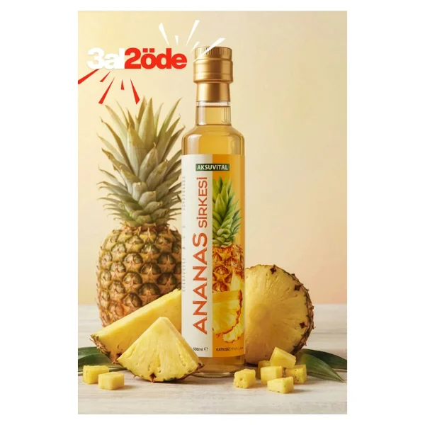 Aksu Vital Ananas Sirkesi 500 Ml - Katkısız, Doğal Fermantasyon - Görsel 4