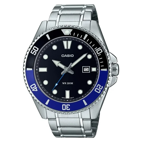 Casio Standart Mdv-107d-1a2vdf Siyah-Mavi Erkek Kol Saati - Görsel 3