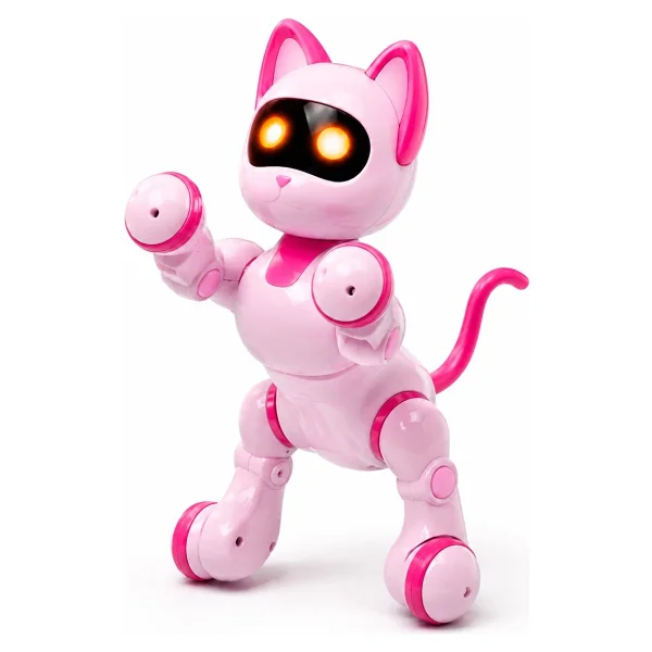 Canda Oyuncak Uzaktan Kumandalı Şarjlı Interaktif Eğitici Ve Öğretici Interaktif Akıllı Robot Kedi - Mor - Görsel 10