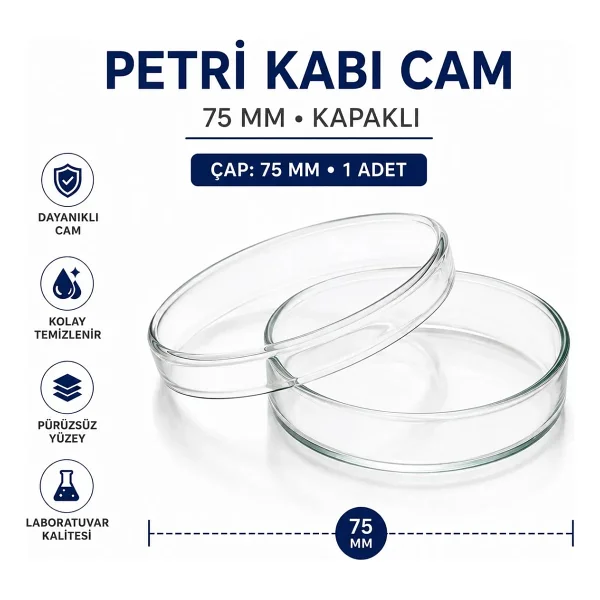 Labolist Petri Kabı 75 Mm - Görsel 6