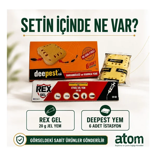 Atom Alman Hamam Böceği Ilacı Ve Özel Yem Kutuları - Görsel 2