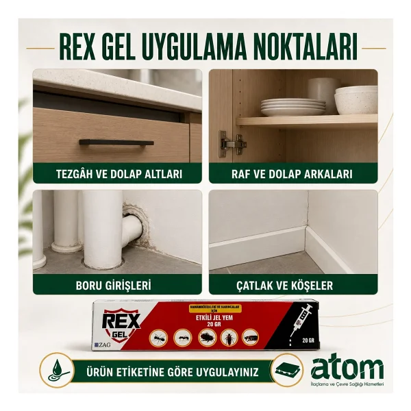 Atom Alman Hamam Böceği Ilacı Ve Özel Yem Kutuları - Görsel 5