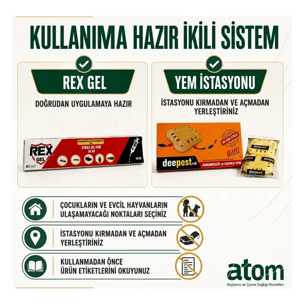 Atom Alman Hamam Böceği Ilacı Ve Özel Yem Kutuları - Görsel 7