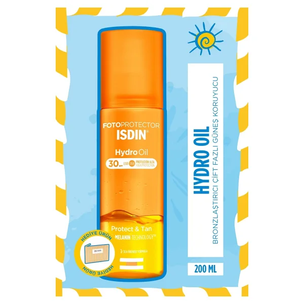 Isdin Fotoprotector Hydro Oil Çift Fazlı Bronzlaştırıcı 200 Ml 30 Faktör Güneş Yağı - Görsel 4