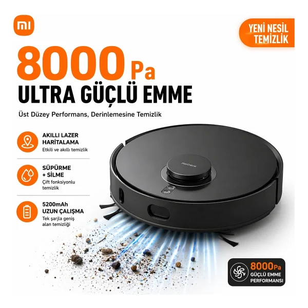 Xiaomi Mi Robot Vacuum S10t Akıllı Robot Süpürge - Görsel 7