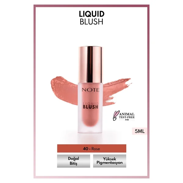 Note Nemlendirici Etkili 40 Rose Likit Allık - Görsel 2