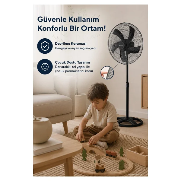 Kumtel Ktf-345 Ayaklı Vantilatör - Görsel 5