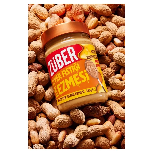 Züber Original Yer Fıstığı Ezmesi (Bal İlaveli) 315g X 2 Adet - 315 Gr - Görsel 2