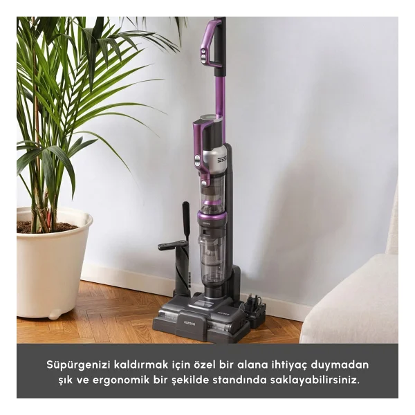 Karaca Aquaclean X10 3in1 Islak Kuru Şarjlı Dikey Süpürge - Görsel 5