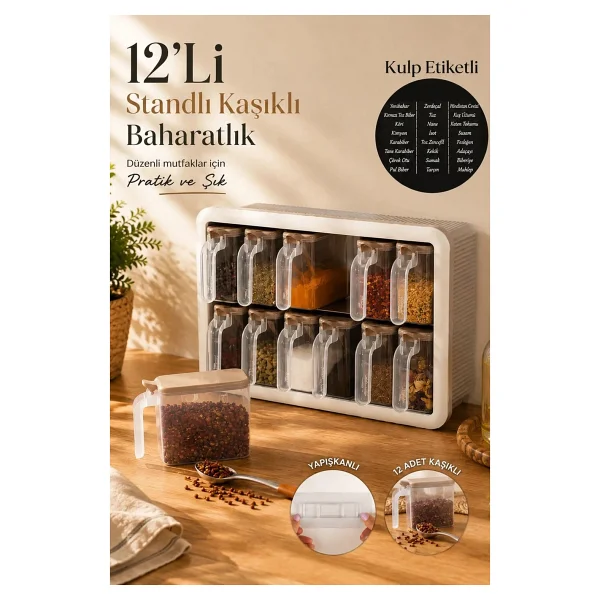 Porsima Simple Random 12'li Baharat Takımı - Görsel 7
