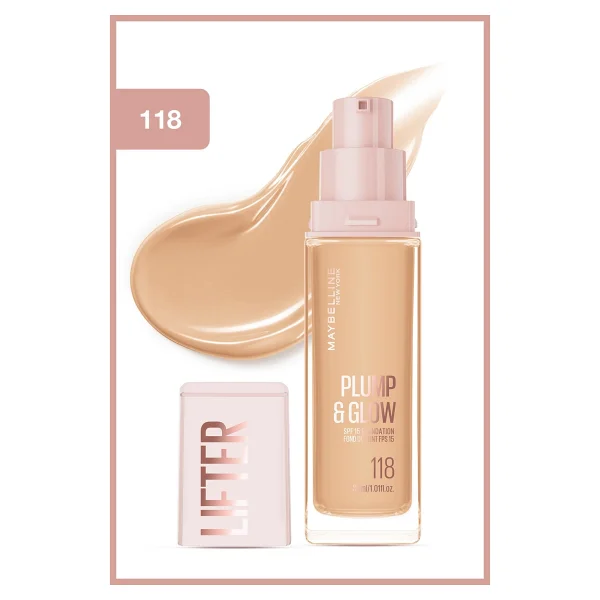 Maybelline New York Lifter Plump & Glow Spf 15 118 30 Ml Krem Fondöten - Görsel 4