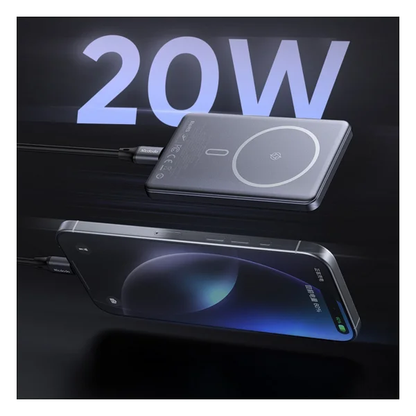 Mcdodo Mc-4641 5000 mAh Kablosuz Hızlı Şarj Powerbank - Görsel 4