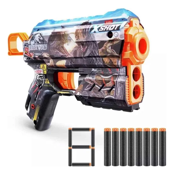 X-Shot Skins Flux Jurassic World 8 Mermili S1 Sünger Dart Atan Silah 66770 - Görsel 7