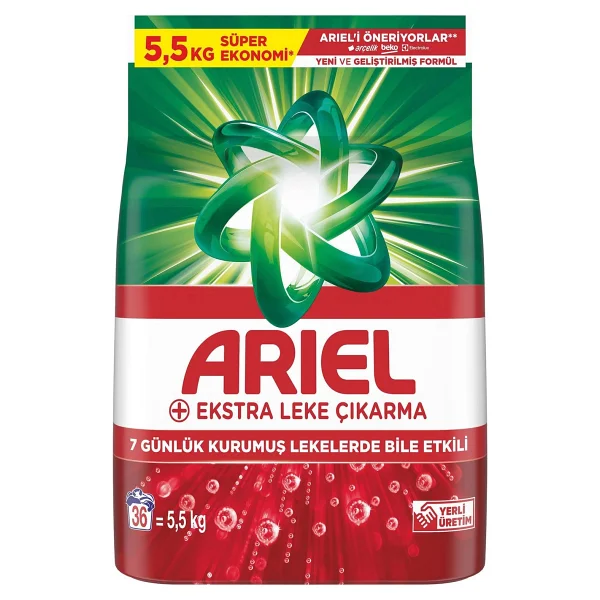 Ariel Oxi Ekstra Hijyen 5.5 Kg Toz Deterjan - Görsel 2