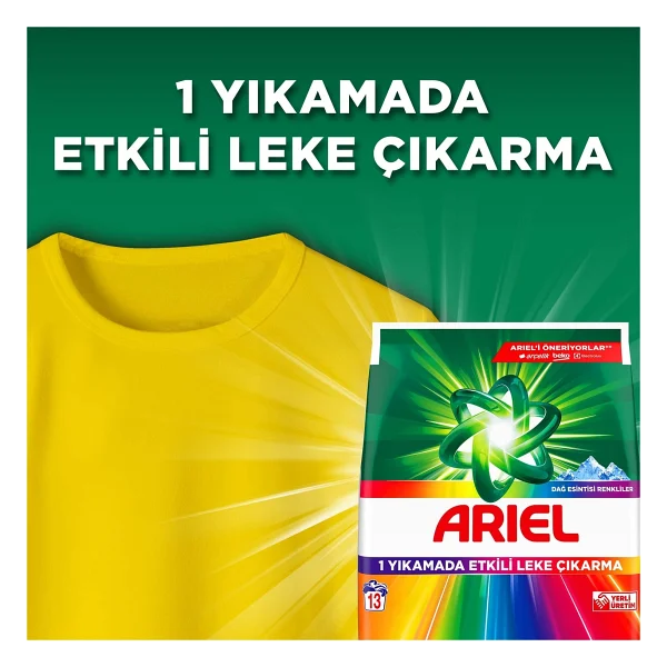 Ariel Dağ Esintisi Renkliler İçin 12 Kg Toz Deterjan - Görsel 3