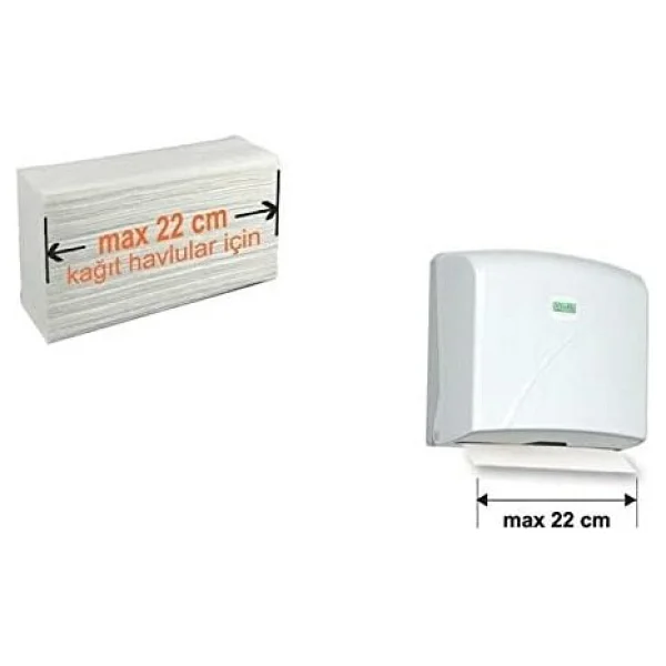 Vialli K2b Z Katlı 200'lü Siyah Havlu Dispenseri - Görsel 2