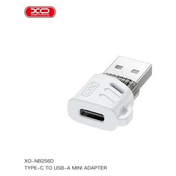 Xo USB-A Erkek - Type-C Dişi Dönüştürücü Adaptör Nb256d, Veri Ve Şarj Destekli, 5gr, Beyaz - Görsel 4