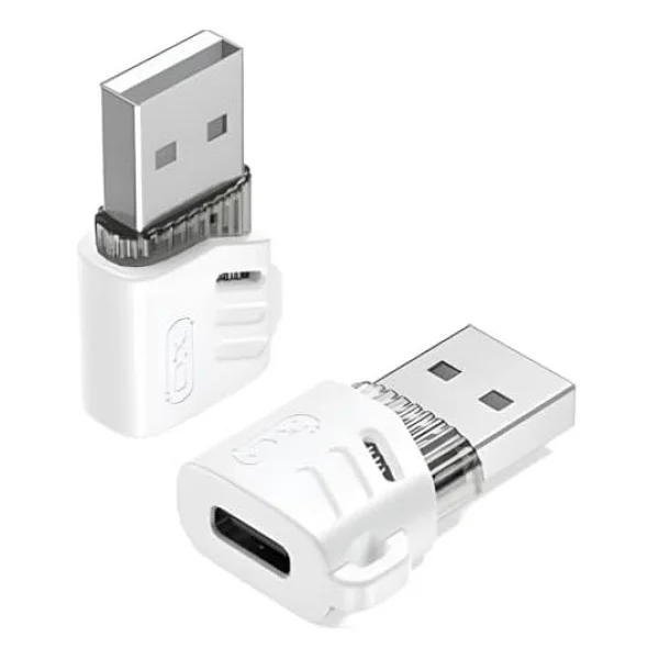 Xo USB-A Erkek - Type-C Dişi Dönüştürücü Adaptör Nb256d, Veri Ve Şarj Destekli, 5gr, Beyaz - Görsel 3