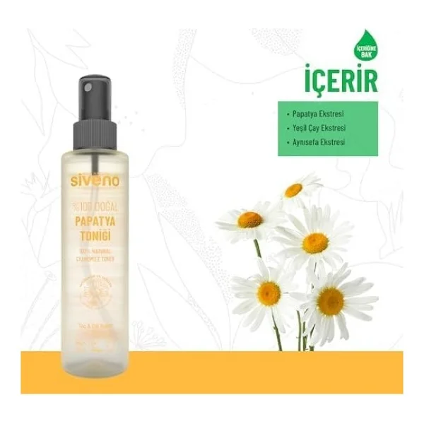 Siveno%100 Doğal Papatya Suyu Aydınaltma Etkili Arındırıcı Rahatlatığı Saç Ve Cilt Toniği 150 Ml - Görsel 4