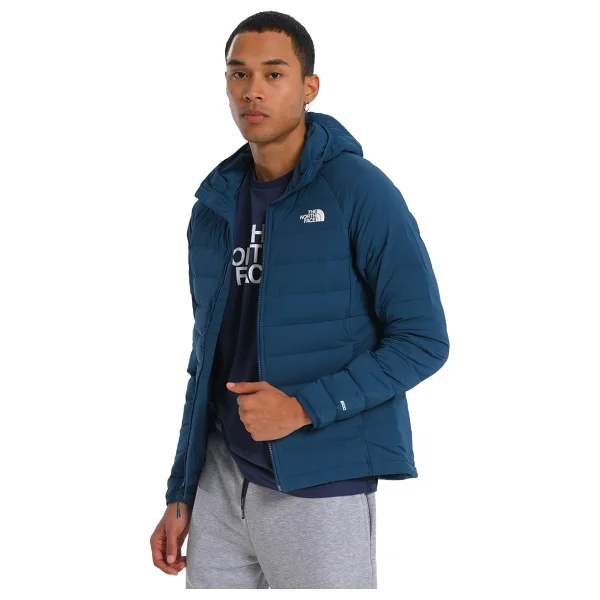 The North Face Belleview Stretch Down Nf0a7uje1no1 Kapüşonlu Lacivert Erkek Şişme Mont - Görsel 4