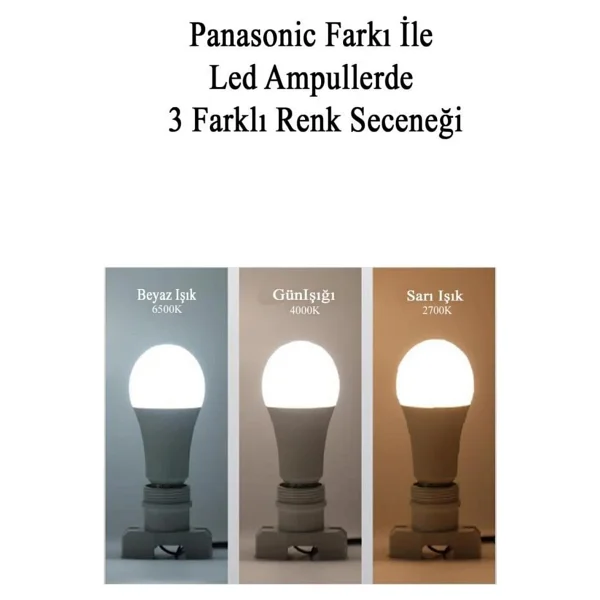 Panasonic Sarı Işık 14 W-100 W 1521 Lümen E27 LED Ampul - Görsel 5
