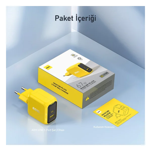 Aohi Magcube 67 W Hızlı Şarj Adaptörü - Görsel 10