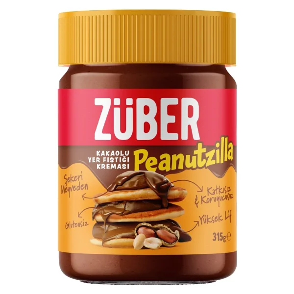 Züber Peanutzilla Kakaolu Fıstık Kreması 315 Gr - Görsel 7