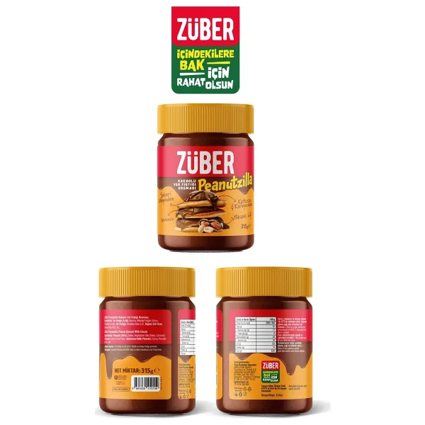 Züber Peanutzilla Kakaolu Fıstık Kreması 315 Gr - Görsel 4