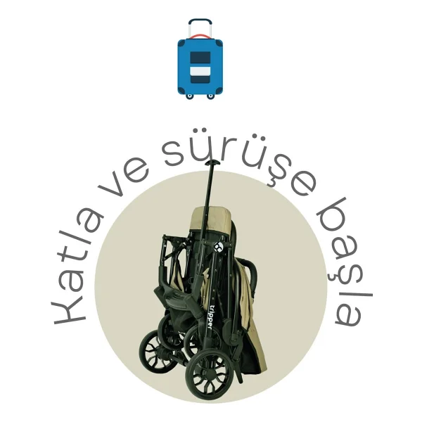 Baby Care Tripper Gri Kabin Tipi Bebek Arabası - Görsel 3