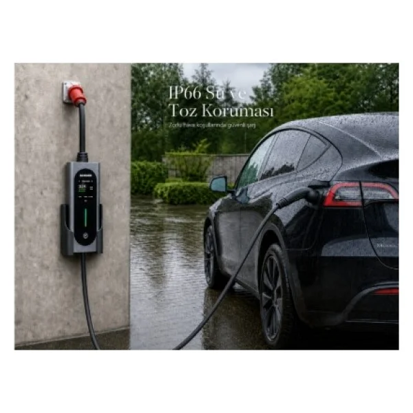 Schoner 22 Kw T2 Kablolu 5 M Elektrikli Araç Şarj İstasyonu - Görsel 5