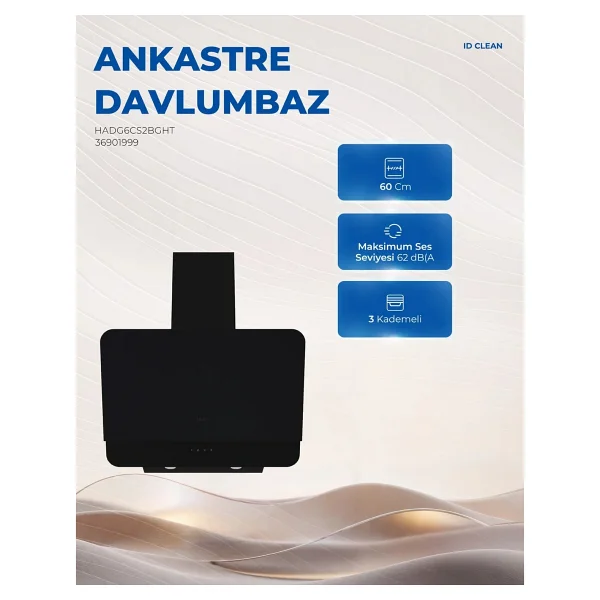 Haier HADG6CS2BGHT Duvar Tipi Davlumbaz - Görsel 8