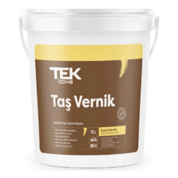 Tek Boya Su Bazlı 2.5 Lt Taş Vernik - Görsel 4