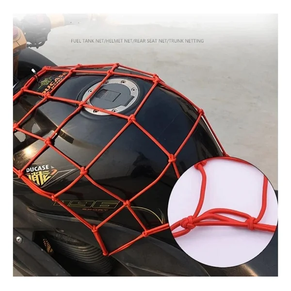 Kask Filesi Kırmızı 6 Kancalı - Motosiklet Atv Utv - Görsel 2