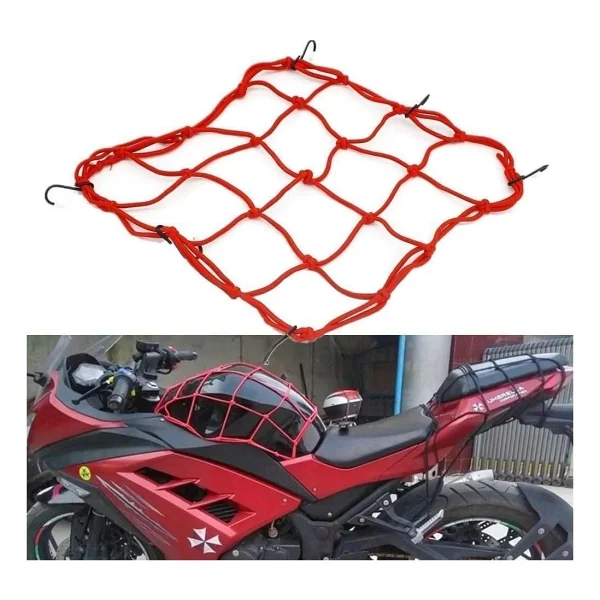 Kask Filesi Kırmızı 6 Kancalı - Motosiklet Atv Utv - Görsel 3