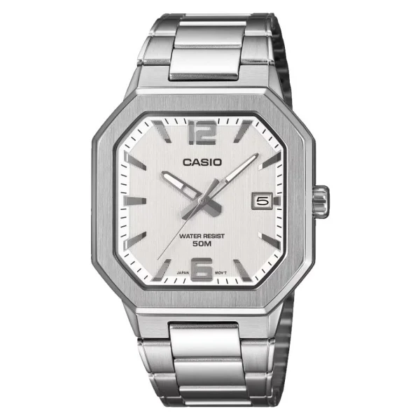 Casio Standart Mtp-B195d-7avdf Çelik Kordon Gümüş Kol Saati - Görsel 3