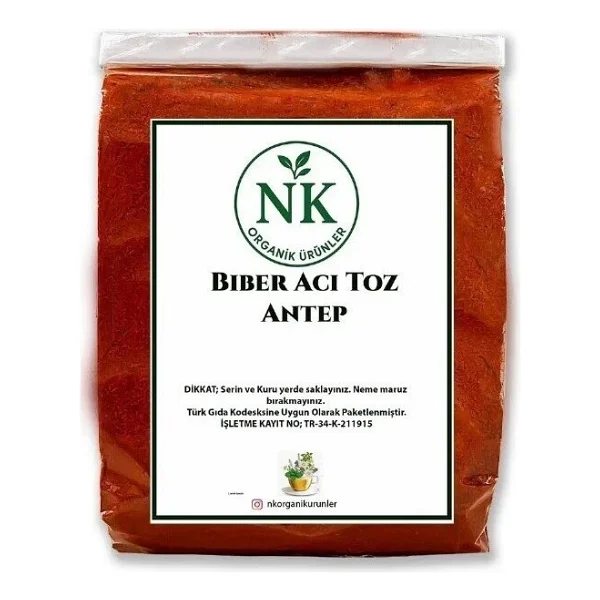 Nk Organik Acı Toz Biber Doğal 1000gr - 1 Adet - Görsel 2
