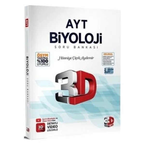 3d Yayınları Ayt Biyoloji Soru Bankası - Görsel 2