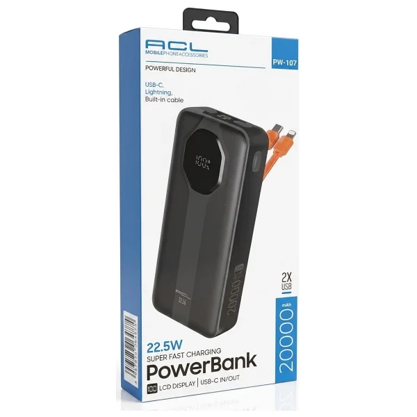 Acl Pw-107 20000 mAh Hızlı Şarj Powerbank - Görsel 7