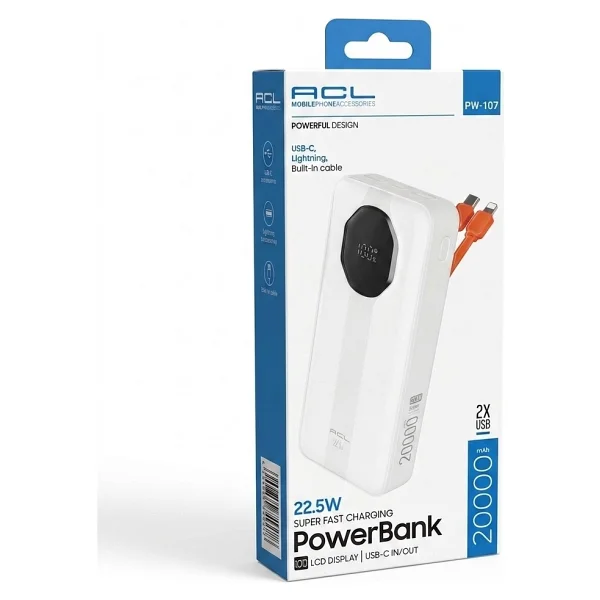 Acl Pw-107 20000 mAh Hızlı Şarj Powerbank - Görsel 3