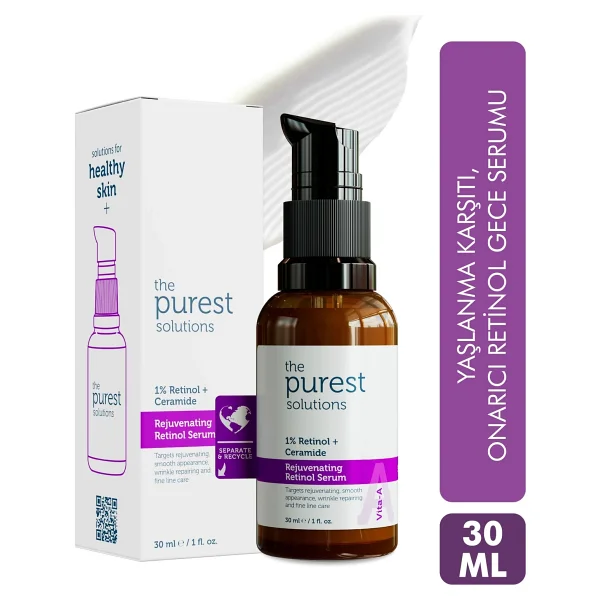 The Purest Solutions Rejuvenating Ceramide Yaşlanma Karşıtı %1 30 Ml Retinol Serum - Görsel 2