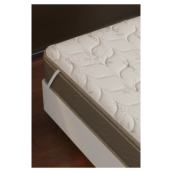 Mobpazar Full Ortopedik Bamboo Yatak Pedi 160x200 Cm,Yatak Şiltesi,Topper - 160 X 200 Cm - Görsel 2