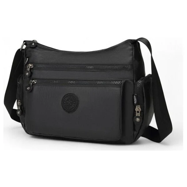Smart Bags Metalik Kumaş Kadın Postacı Çantası Smart Bags 1115 - Siyah - Görsel 2