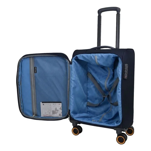 Pierre Cardin 04pc6000-03 Kumaş Lacivert Kabin Boy Valiz - Görsel 4