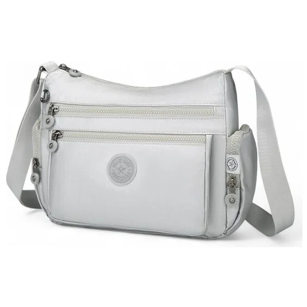 Smart Bags Metalik Kumaş Kadın Postacı Çantası Smart Bags 1115 - Platin - Görsel 2
