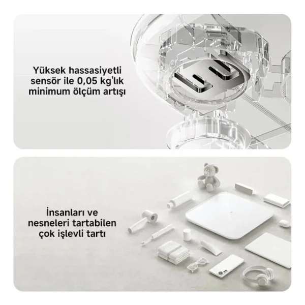 Xiaomi Smart Scale S200 Beyaz Dijital Baskül - Görsel 4