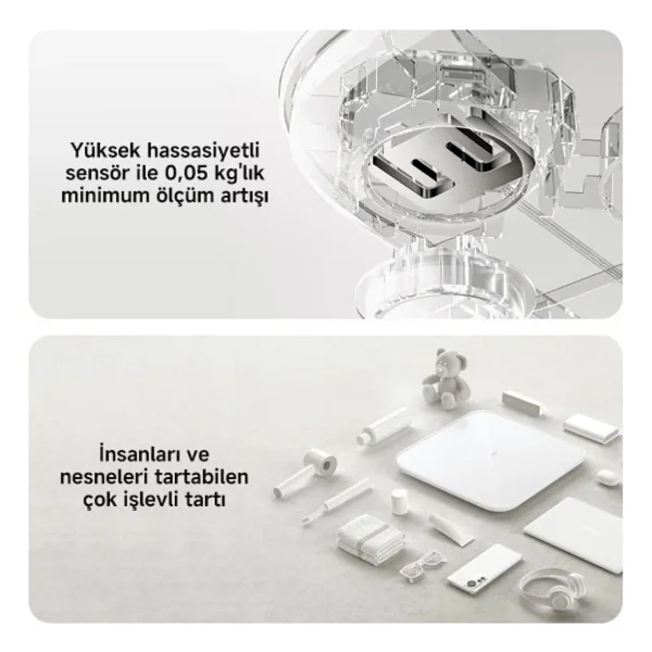 Xiaomi Smart Scale S200 Siyah Dijital Baskül - Görsel 7