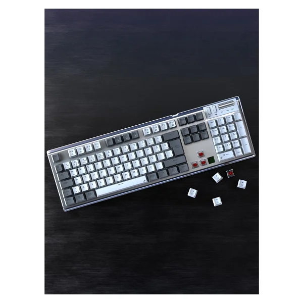 Rampage Carbon Pro RGB Beyaz Red Switch Kablolu/Kablosuz Mekanik Oyuncu Klavyesi - Görsel 5